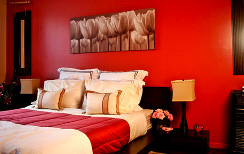Red-Wall-Feng-Shui-Bedroom-Painted-Design